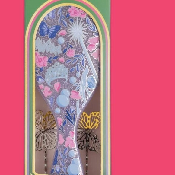 WICKED THE MOVIE Wet Brush GLOW WITH GLINDA And Butterfly Bobbies NEW - Picture 2 of 6